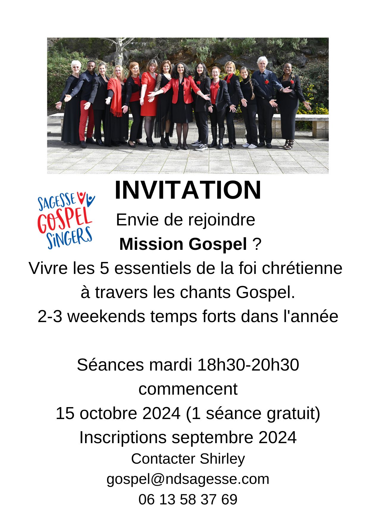 Invitation de rejoindre Mission Gospel